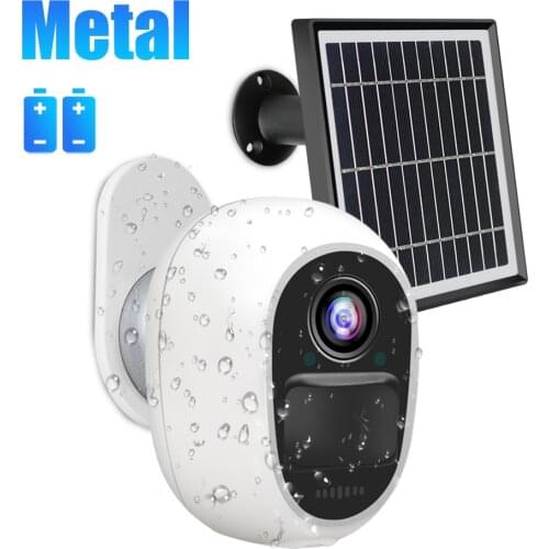 IP Camera 1080P HD Wire-Free Security WIFI Camera With 3.3W Solar Panel Indoor Outdoor Weatherproof CCTV Battery Power PIR Alarm