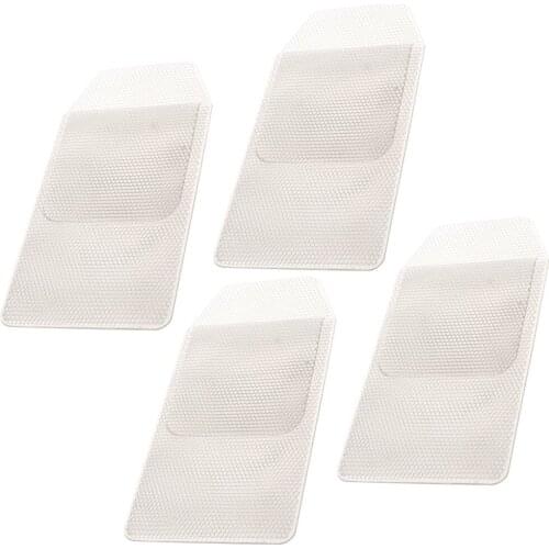 XRHYY 4pcs PVC Diamonds Shine Pocket Protector for School Hospital Office (Clear)