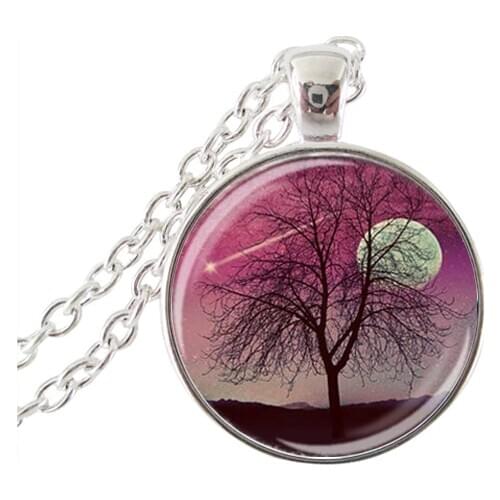 Special Offer Real Glass Collier Collares Tree Necklace Jewelry Necklaces Pendants Statement Long Chain Neckless Designer HZ1