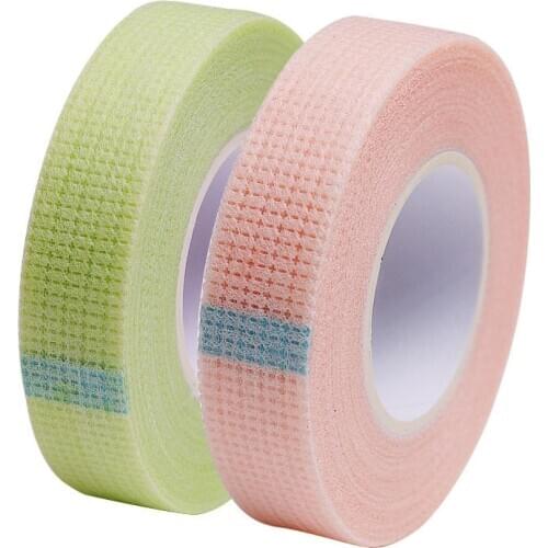 5 Rolls Grafting eyelash planting auxiliary isolation tape to separate the upper eyelashes skin-friendly breathable green pink