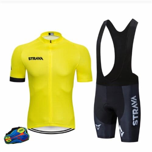 STRAVA 2021 Summer cycling wear Breathable short sleeve Bicycle suit Triathlon Bike Road Sport Clothes quick dry road cycling s