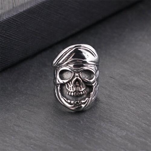 Europe and the United States ring mens jewelry skull ring mens personality ring skull ring