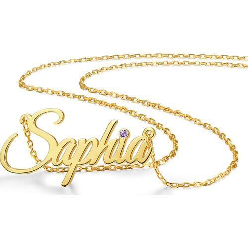 New Hot Sell Customized Name Necklace Personalized Birthday Jewelry Gifts Stainless Steel Chians Choker Pendant Necklaces