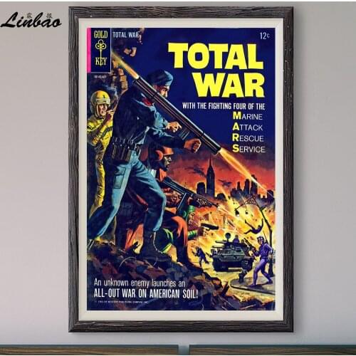 V396 1965 Total War! Vintage Classic Movie Print Silk Poster Home Deco Wall Art Gift