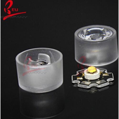 Drop shipping Diameter 21.8mm Waterproof 5/8/15/25/30/45/60/120 degree Flat PC lens