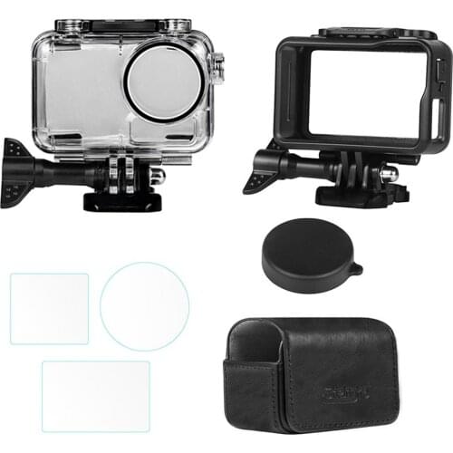 Underwater Cover Frame Screen Protector Pouch Bag Lens Cap for DJI OSMO Action 316 Stainless Steel Metal Key Shell