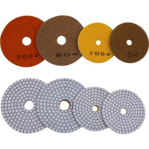 10pcs 3inch 4inch Granite Floor Polishing Diamond Wet Pad diamond flexible polishing pad for ceramic tile polishing accessories