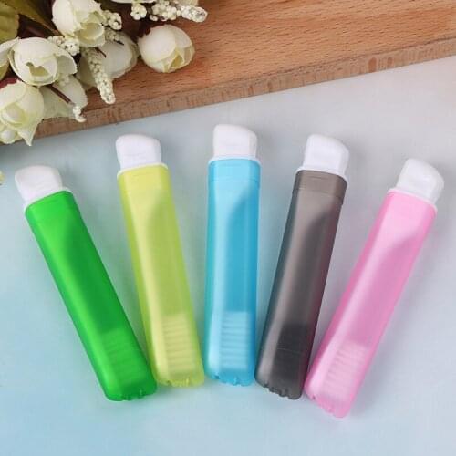 Portable Folding Outdoor Travel Camping Toothbrush Foldable Toothbrush Plastic Toiletries