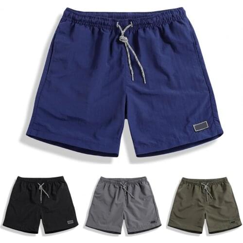 Male Men Men Quick Dry Loose Sports Shorts Casual Beach Shorts Elastic Waist for Sports
