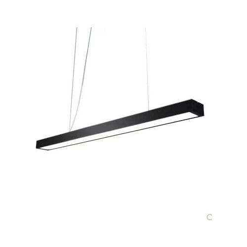 Led strip light office lighting square pass chandelier long office building super bright lighting strip stitching office light