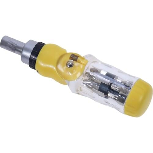Telescopic Multi-function Ratchet Screwdriver Multi-purpose Cross Word Hexagonal Meter Type 12 Combination Screwdriver