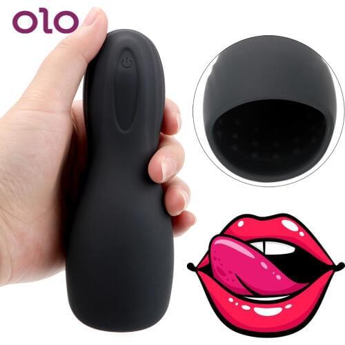 OLO Penis Vibrator Penis Delay Trainer Glans Stimulator Massager Sex Toys For Men Male Masturbator Delay Ejaculation 10 Modes