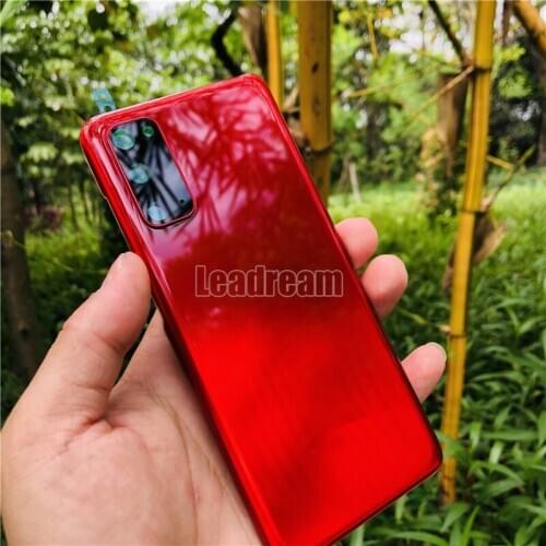 50PCS OEM for Samsung Galaxy S20 Ultra Back Glass Rear Cover Battery Door With Adhesive with Camera lens