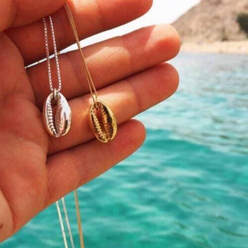 New Seashell chain shell Women Choker Necklace Jewelry collana Bijoux Femme Joyas mujer collier coquillage