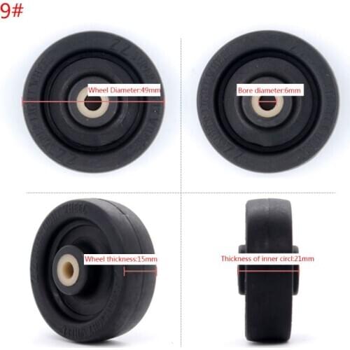 1PC Luggage Plastic Swivel Wheels Rotation Suitcase Replacement Casters Q1FA
