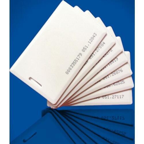 100pcs 125KHz RFID/EM 1.8mm Thickness Card with EM4100 chip Clamshell Card for door access control system