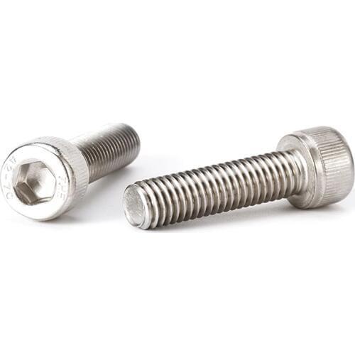 20pcs/lot M3 M4 A2 Stainless Steel Allen Bolt Socket Cap Screws Hex Head DIN 912 5-60mm Length