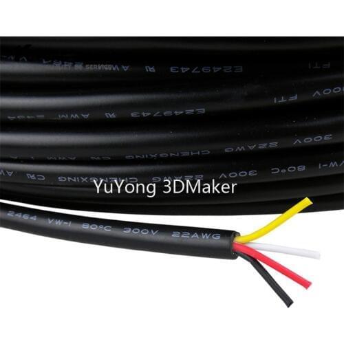 2C/3C/4C Pure Cooper Tin Plating 22AWG Xtension Wire,anti-interference Insulated Tinned cooper Extension Cable Wires