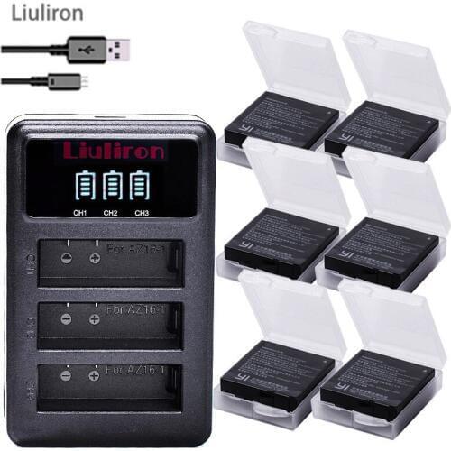 1400mAh Battery For Original Xiaomi Yi II Xiami yi 4k Batteries+ LED USB 3slots Charger for Xiaoyi Yi Lite Action Camera