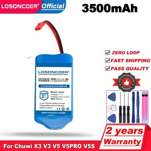 3500mAh CEN250 Battery For ILIFE Ecovacs Replacement Parts For Chuwi Ilife X3 V3 V5 V5PRO V5S CW310 V7 Ecovacs CEN250 Batteries