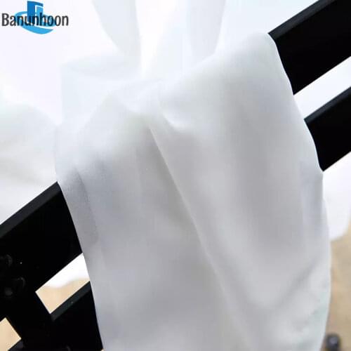 White Tulle For Living Room Bedroom Decoration Modern Chiffon Solid Curtains Sheer Voile Window Screens Curtain Soft Yarn