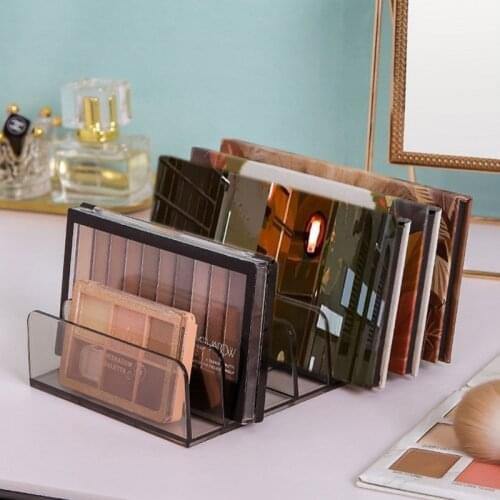 Clear Makeup Organizer Eyeshadow Palette Organizer Box Plastic Make Up Organizer Cosmetic Desktop Sundry Storage Box organizador