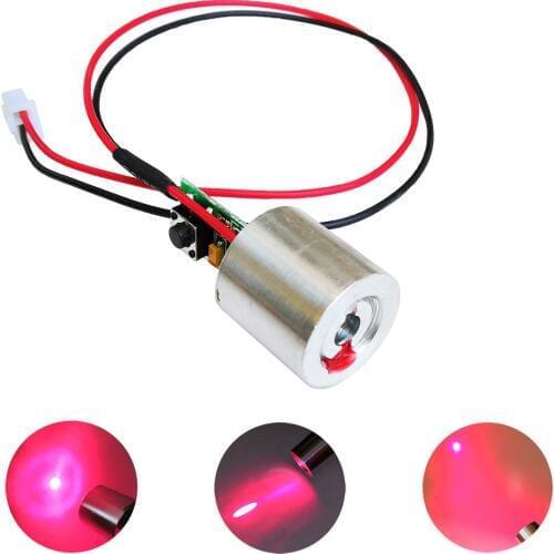 Dot Laser 650nm 100mW Red Laser Diode Module Point with Push Button DC 3V - 5V 3.7V diy accessories