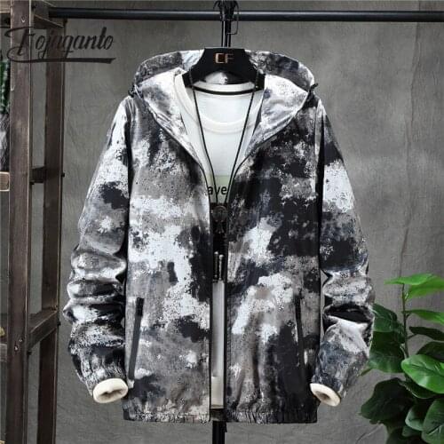 FOJAGANTO 2021 Men Fashion Streetwear Camouflage Jacket Men High Quality Spring Autumn Casual Slim Jackets Coats Large Size 5XL