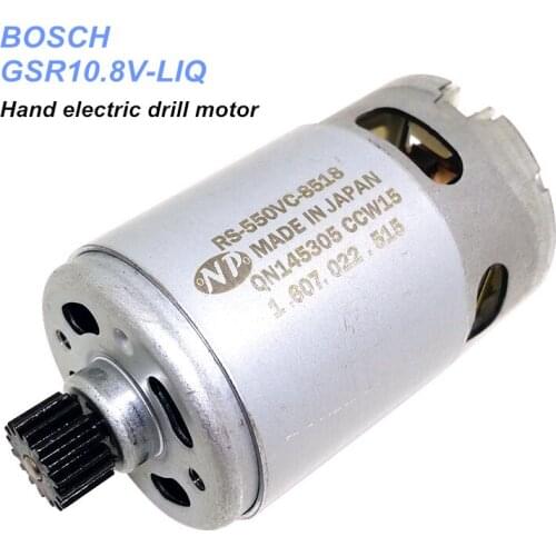 GSR10.8V-LIQ 10.8V Hand electric drill motor RS550VC-8518 with 16T gear