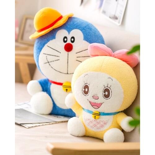 Hot Anime Stand By Me Doraemon Plush Toys Soft Stuffed Animal Pillow Cute Cat Doll Baby Soothing Toys Kids Gift Dorami Figure