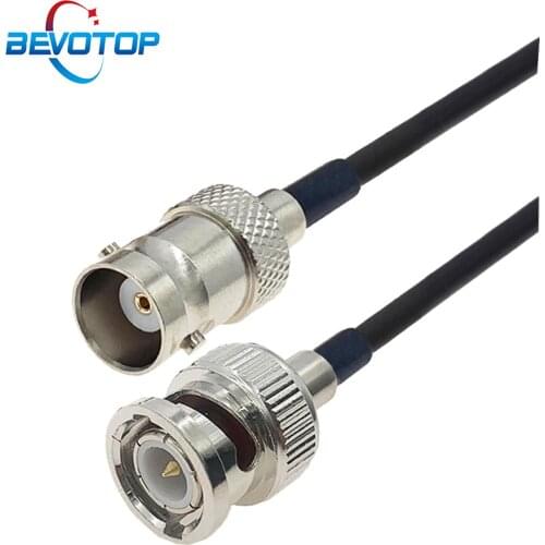 RG174 Pigtail BNC Male Plug to BNC Female Jack Connector Cable 50 Ohm RF Coaxial Extension Cord Jumper for CCTV Video Camera