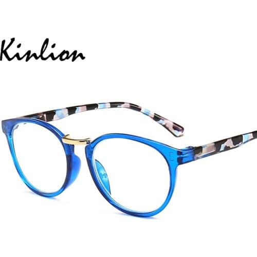 Kinlion Classic Retro Round Reading Glasses Women Hyperopia Optical Glasses Spectacle Frame for Men Degree Prescription Glasses