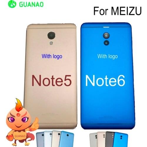 Battery Cover Rear Door Back Housing Case Replacement For MEI ZU Note 5 6 For Snapdragon mei zu Note5 Note6 Battery Cover