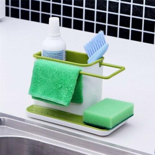 Kitchen Organizer Shelf Bathroom Plastic Storage Container Sink Caddy Tidy Accessories Gadget Sets Convenience Utensils 2021 New
