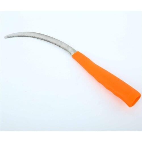Lightweight steel small saw sickle knife Plastic handle Weed Remover Grass Sickle Sharp Garden Plants Weeder Cutter tools