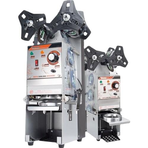 Plastic Paper Bubble Tea Cup Sealing Machine Automatic Cup Sealer Electric Sealers for Bar or Milk Tea Shop