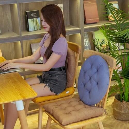 Brushed Chair Cushion Round Square Students Office Seat Pad Machine Washable Dining Decor Buttocks Cushion Tatami Mat Home Decor