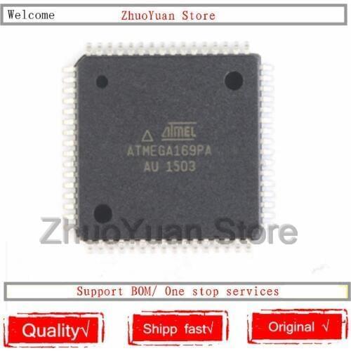 1PCS/lot ATMEGA169PA ATMEGA169 ATMEGA169PA-AU 16MHz 16KB QFP64 IC Chip New Original In stock