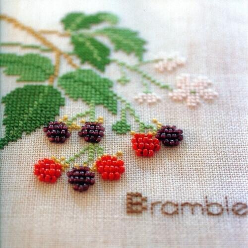 Strawberry story cross stitch package aida 18ct 14ct flaxen cloth kit beads small set embroider DIY handmade needlework