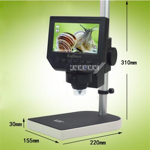 New Arrival 220V Mobile Maintenance Microscope Digital Microscope Electron Microscope HD 600x Screen Industrial Microscope Hot