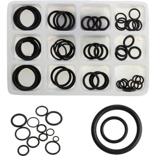 OOTDTY 50Pcs Rubber O-Ring Assorted Sizes Kit For Plumbing Tap Seal Sink Seal Thread