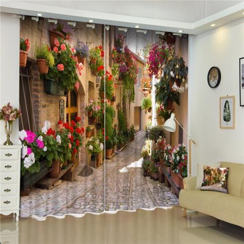 Customized Lavender Luxury 3D Blackout Window Curtain Drapes For Living room Bed room Hotel Wall Tapestry Cortinas