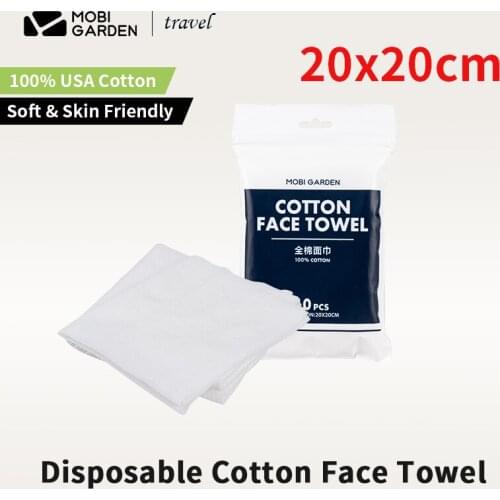 MOBI GARDEN Outdoor Portable Towel Disposable Cotton Face Towel Dry Wet Dual Use Quick Cleaning Face Travel Business Trip Hiking