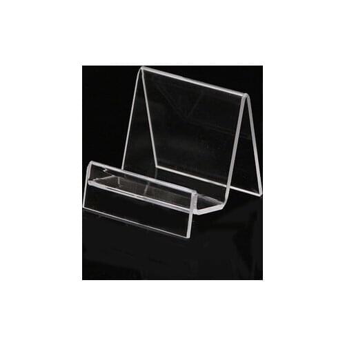1Pc Perspex Clear Acrylic Wallet Phone Books Tablet Display Stand Organizer Holders Small Jewelry Rack