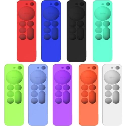 Dustproof Soft Silicone Case for-Apple TV 4K 2021 6Th TV Remote Anti-drop Remote Control Protective Cover