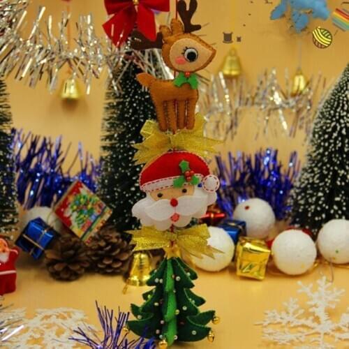 Non-woven Fabric Christmas Hanging Felt Diy Crafts New Year Christmas Decorations For Home Party