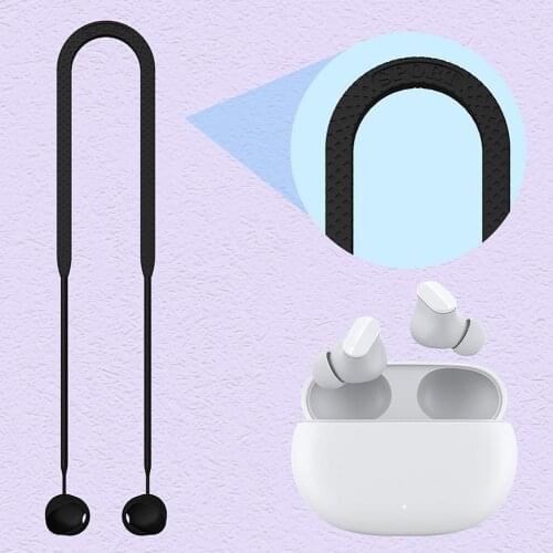 Anti-Lost Silicone Lanyard Stu-dio Buds Sports Earphone Strap for Bluetooth Earphones Silicone Wireless Earphone Neck Strap Rope