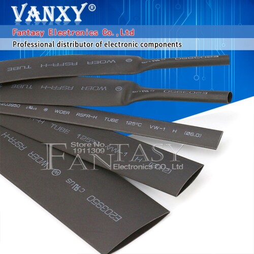 1 Meter 28mm High quality Heat Shrink Heatshrink Heat Shrinkable Tubing Tube Sleeving Wrap Wire Black Color