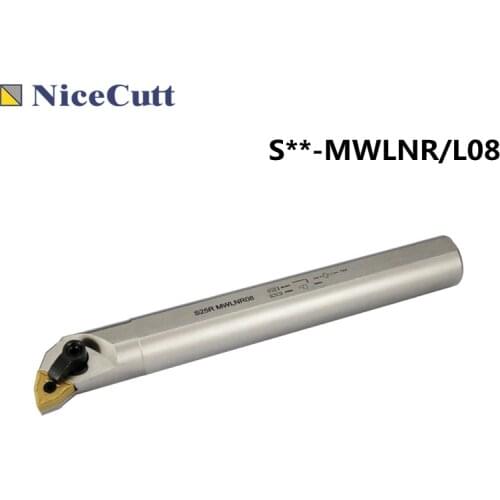 Nicecutt S**-MWLNR/L08 Lathe Tools Internal Turning Tool Holder For Carbide Turning Insert WNMG0804 Blade инструменты