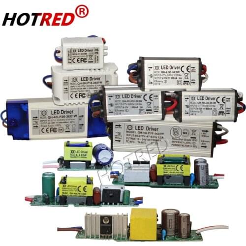 10pcs 1W-20W 300mA LED Driver, Constant Current Lighting Transformers For 1W 3W 5W 7W 9W 10W 12W 15W 18W 20W Lamp Power Supply